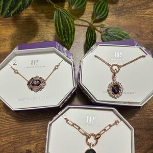 Bomb Party February 2026 Three Matching Necklaces for Layering, Rose Gold